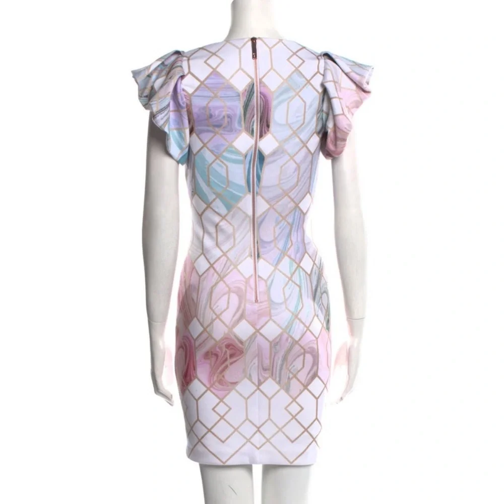 Ted Baker🧸 Gorgeous Printed Mini Dress, Size XS. Very good condition - Picture 3 of 3